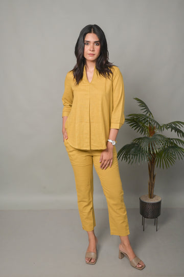 Mustard Mineral Body Co-ord set (Set of 2)