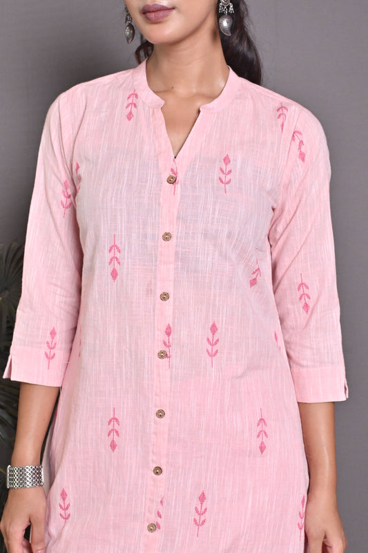 Peach and Pink A Line Kurta