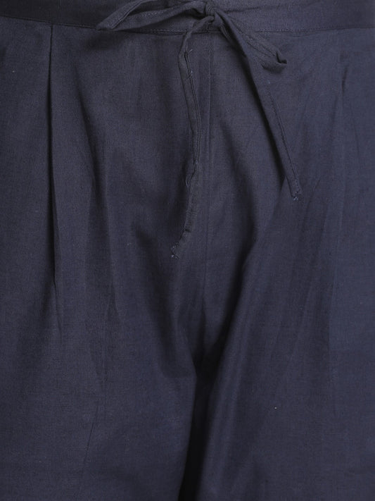 Indigo Regular Fit Cotton Pant