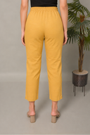 Mustard Cotton Pleated Co-ord Set (set of 2)