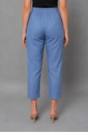 Sea Blue Cotton Pleated Co-ord Set (set of 2)