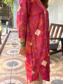 Red Tussar Silk Aruna Dress