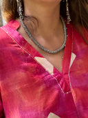 Red Tussar Silk Aruna Dress