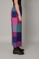 Pink-Purple Checks Handloom Cotton Sleeveless Co-ord Set (set of 2)