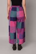 Pink-Purple Checks Handloom Cotton Sleeveless Co-ord Set (set of 2)