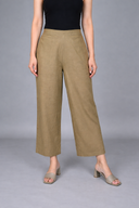 Mud Brown Handloom Cotton Antifit Co-ord Set (set of 2)