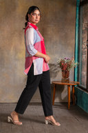 Red-White Checks Handloom Cotton Shirt