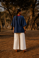 Indigo Handloom Cotton Antifit Top