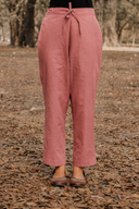 Dusty Pink Hand Embroidered Cotton Co-ord Set (set of 2)