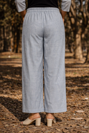 Blue Stripe Cotton Palazzos