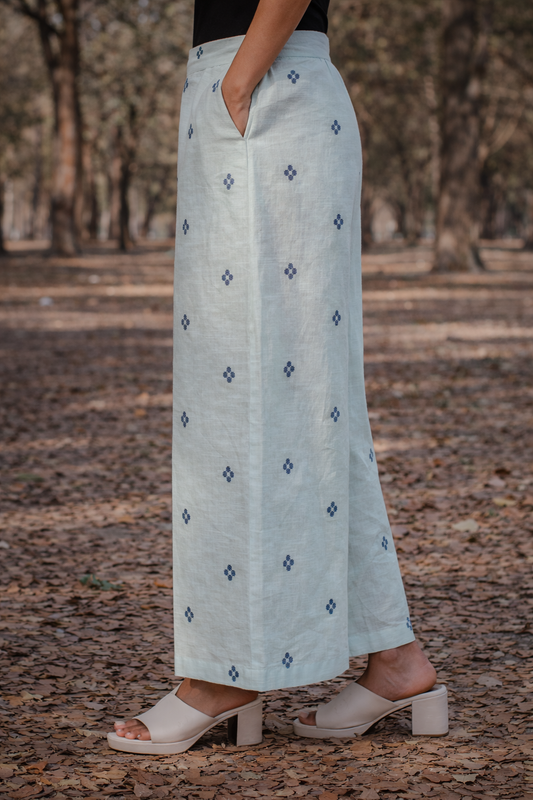 Powder Blue Cotton Pants