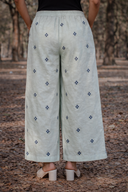 Powder Blue Cotton Palazzos