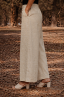 Yellow Stripe Cotton Pants
