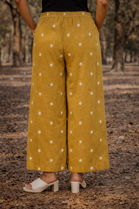Mustard Cotton Pants