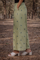 Olive Green Cotton Palazzos