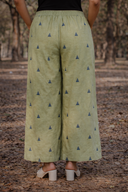 Olive Green Cotton Palazzos