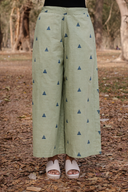 Olive Green Cotton Sleeveless Kurta Set (set of 2)
