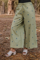 Olive Green Cotton Front Open Shirt Collar Kurta Set (set of 2)