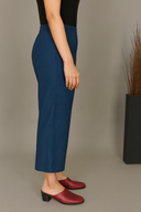 Indigo Handloom Cotton Flared Pants