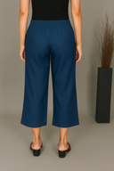Indigo Handloom Cotton Flared Pants