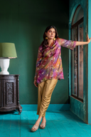 Plum Tassar Silk Godhuli Tunic
