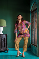Plum Tassar Silk Godhuli Tunic