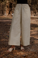 Yellow Stripe Cotton Pants