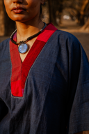 Indigo Handloom Cotton Antifit Top