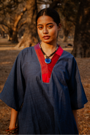 Indigo Handloom Cotton Antifit Co-ord Set (set of 2)