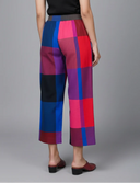 Red-Blue Checks Handloom Cotton Antifit Co-ord Set with Button Detailing (set of 2)