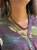 Plum Tassar Silk Kadambini Dress