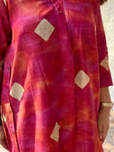 Red Tussar Silk Aruna Dress