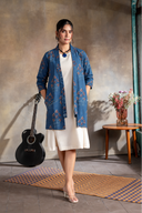 Indigo Printed Reversible Cotton Jacket