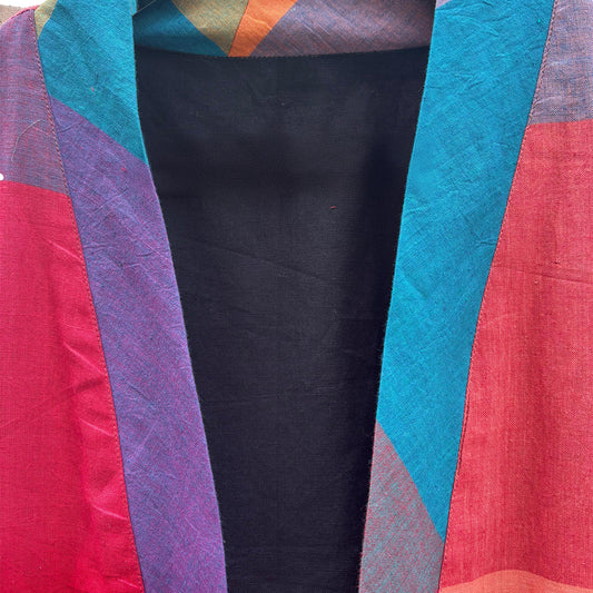 Multicolour Handwoven Long Jacket