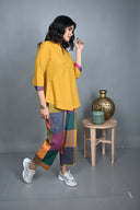 Yellow Handloom Cotton Co-ord Set (set of 2)