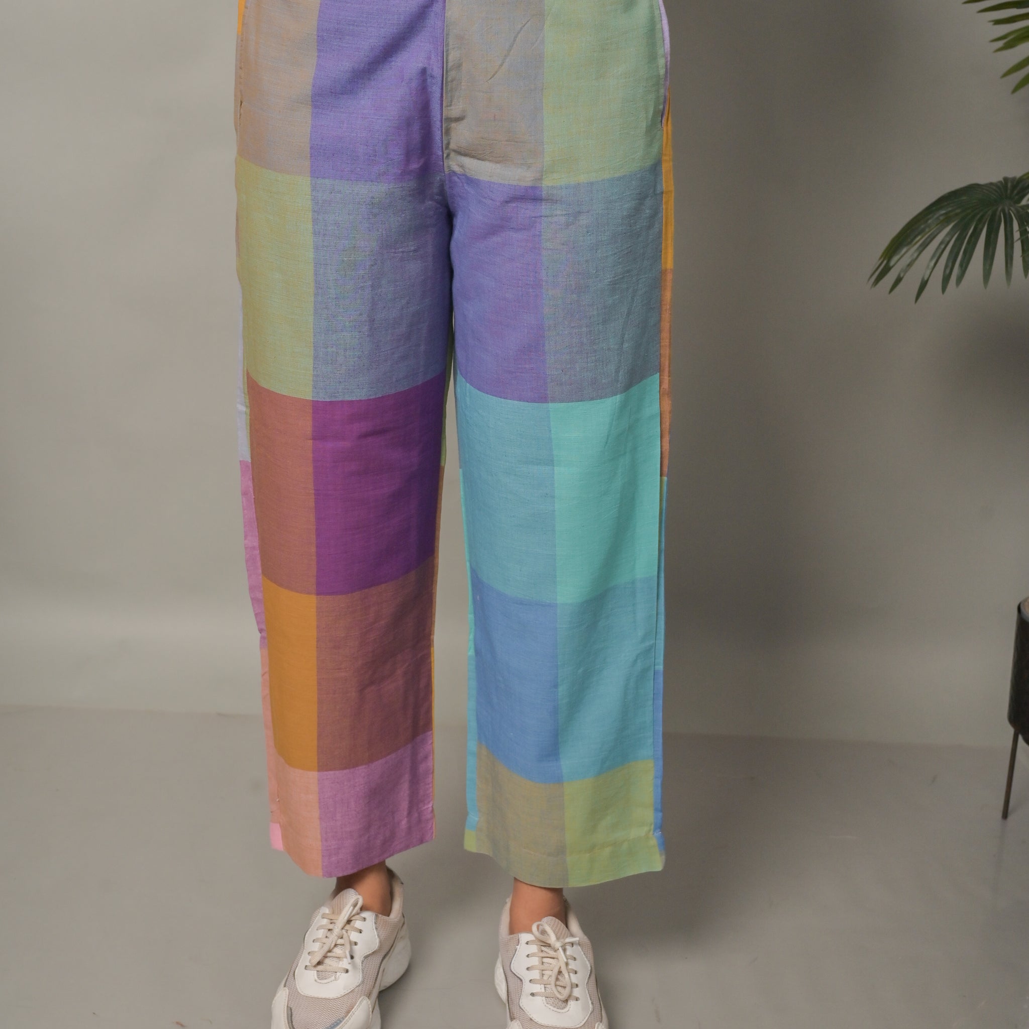 Pastel checks pants
