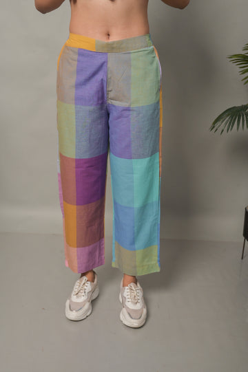 Pastel checks pants