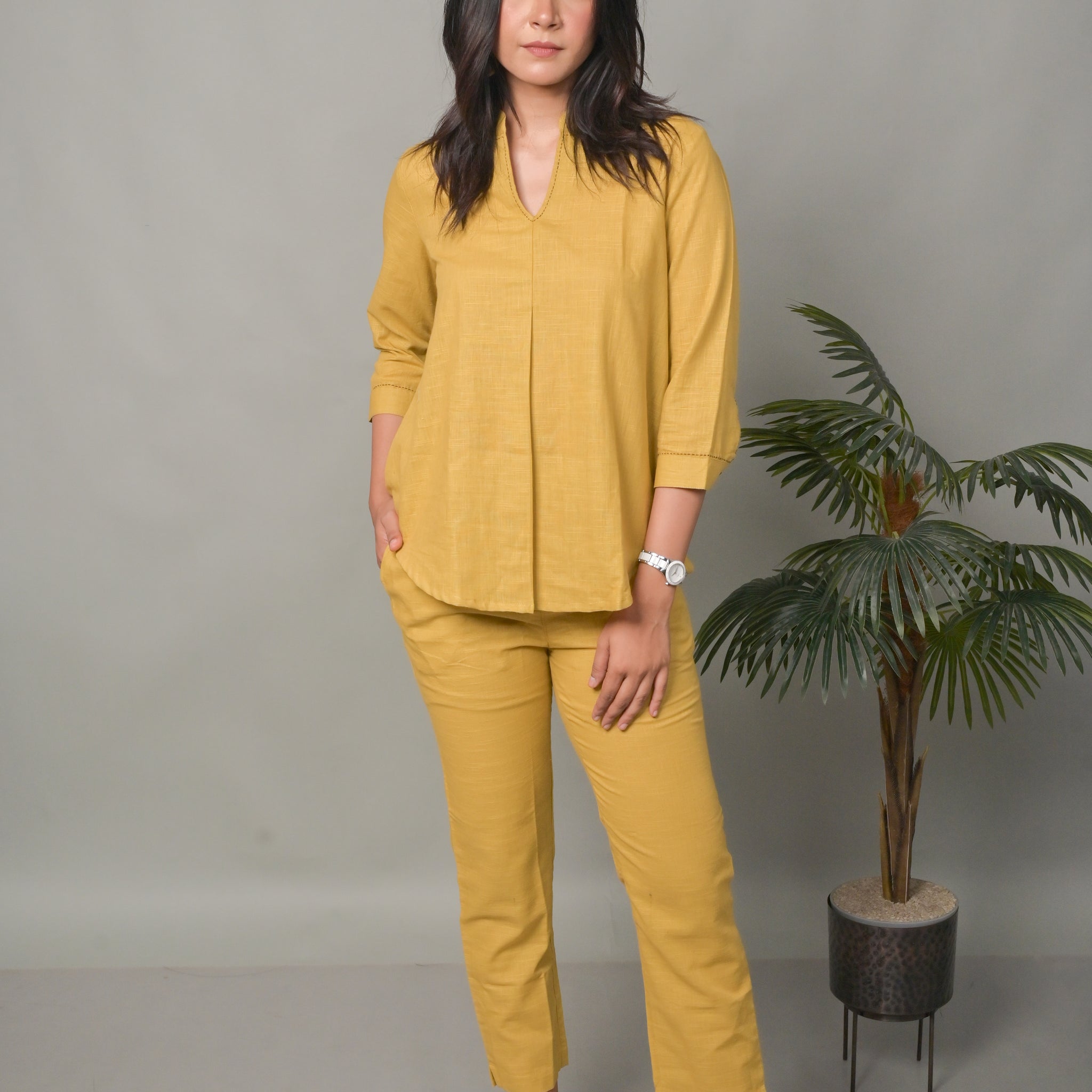 Mustard Mineral Body Co-ord set (Set of 2)