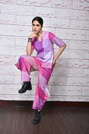 Pink-White Checks Handloom Cotton Top