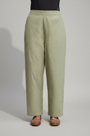 Sage Green Hand Embroidered Cotton Kurta Set (set of 2)