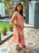 Beige Tassar Silk Aarushi Dress