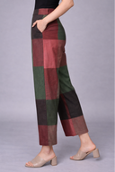 Red Handloom Cotton Co-ord Set (set of 2)