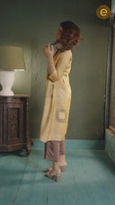 Golden Tassar Silk Sharad Dress