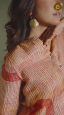 Beige Tassar Silk Surya Tunic