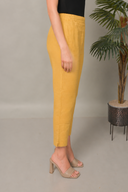 Mustard Cotton Pleated Co-ord Set (set of 2)