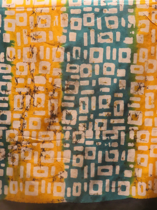 Multi-Color Hand Batik Printed Mul Cotton Stole