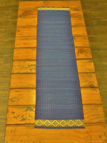 Handcrafted Madurkathi Table Runner (Indigo)