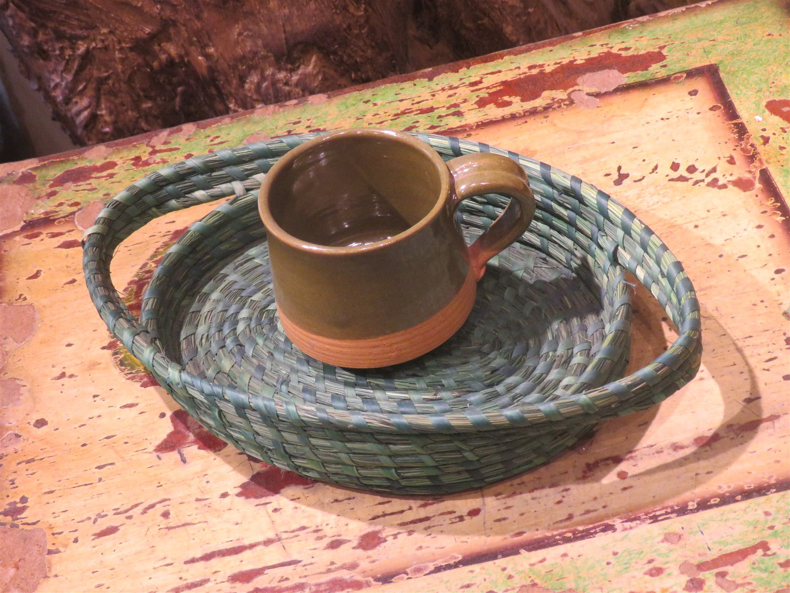 Handmade Sabai Grass Round Tray