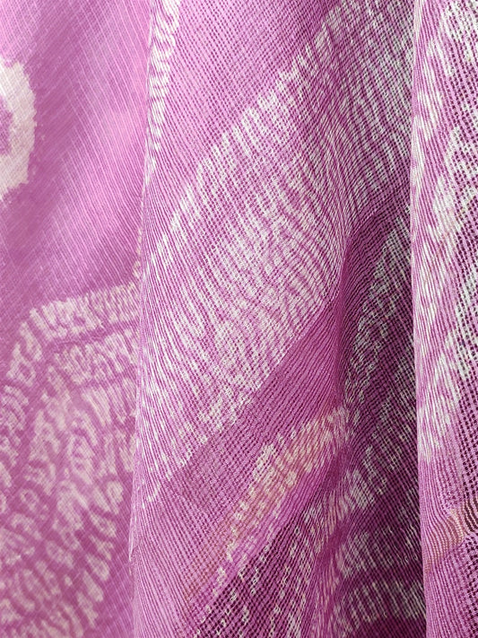 Pink  Kota Silk Woven Dupatta