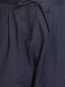 Indigo Cotton Regular Fit Pants